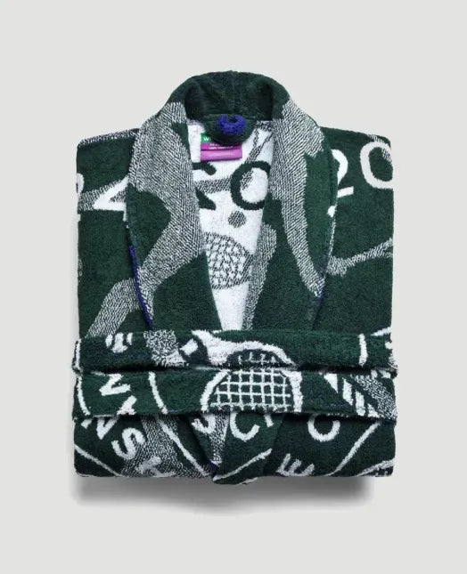 The Championships 2024 Cotton Toweling Robe in Green